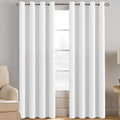 H.VERSAILTEX Pure White Curtain for Living Room Thermal Insulated Window Treatment Curtain Extra Long 108 inch Length Energy Sa…