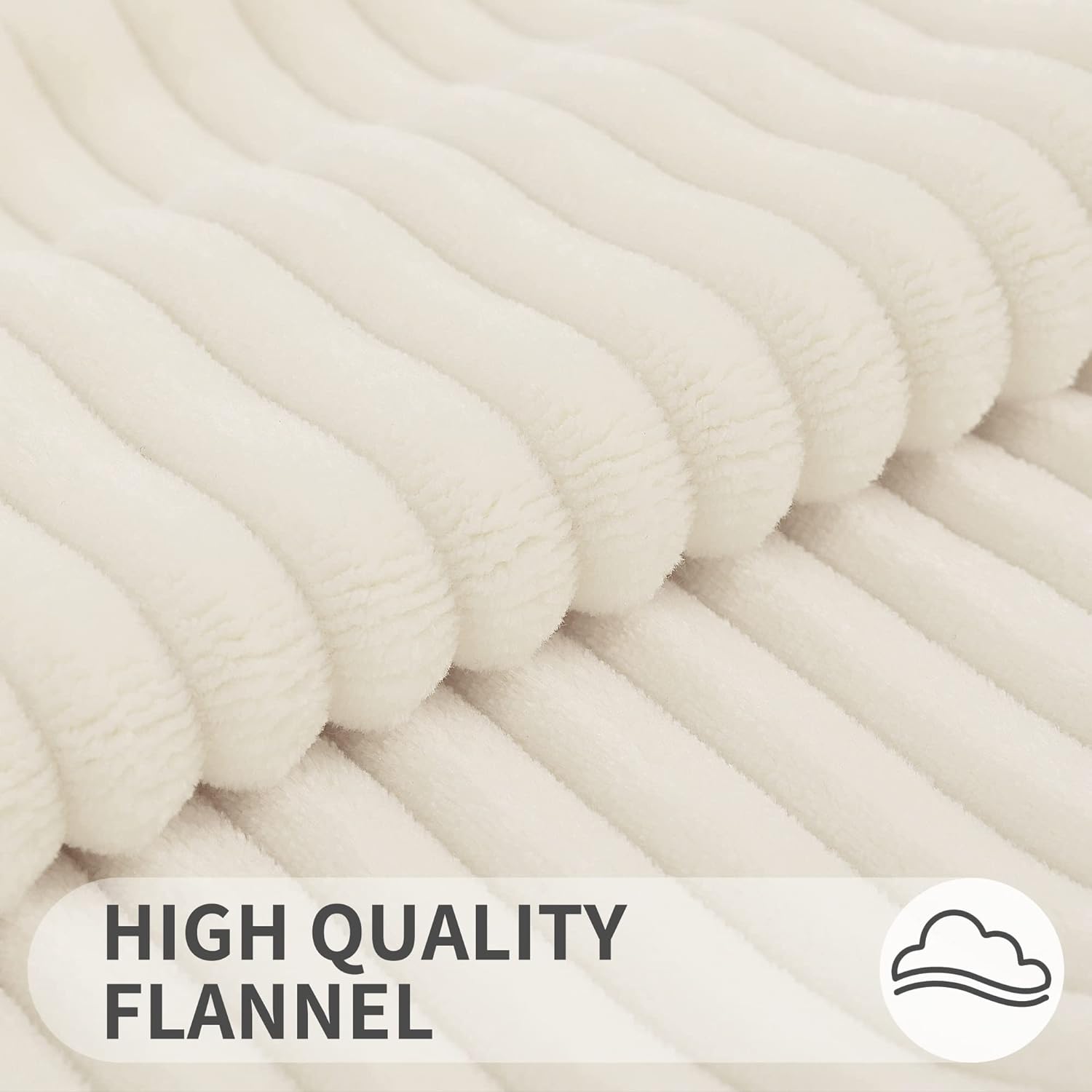 SimmoreHomeDecor Simmore Decorative Throw Pillow Covers 26x26 Set of 2, Soft Natural Plush Flannel Double-Sided Fluffy Couch Euro Sham Pill…