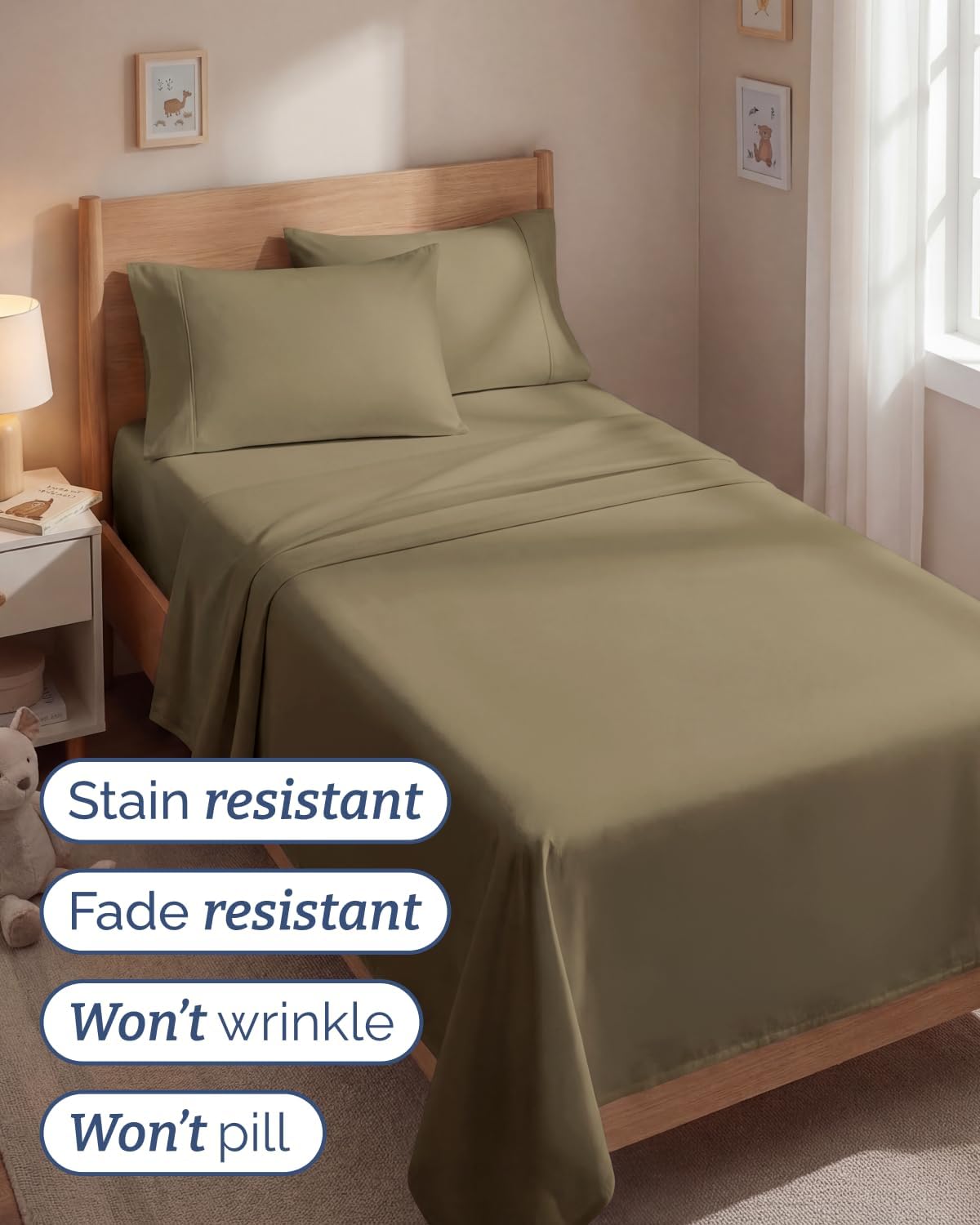 Twin 4 Piece Sheet Set - Comfy, Breathable & Cooling - Soft Hotel Luxury Bedding for Women, Men, Kids, Teens & Children - 1 Flat & 1…