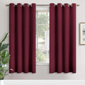 YoungsTex Burgundy Blackout Curtains for Living Room 72 Inch Length - Thermal Insulated with Grommet Room Darkening Drapes for Bedroom Dini…