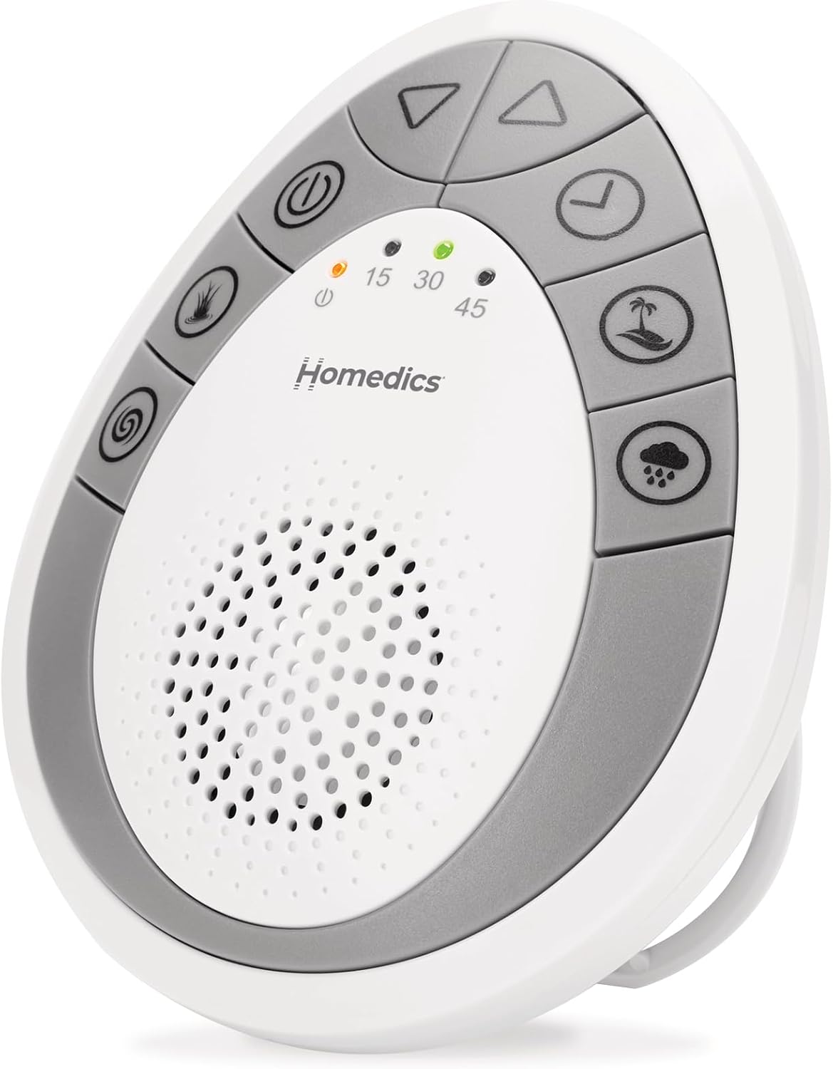 Homedics White Noise Sound Machine, Small Travel Sound Machine with 4 Relaxing Nature Sounds, Portable Sound relaxation for Home, Office…