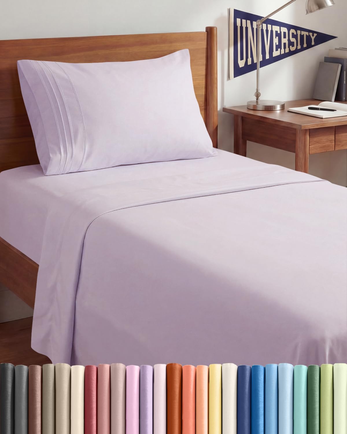 Twin XL Size 3 Piece Sheet Set - Comfy Breathable & Cooling Sheets - Hotel Luxury Bed Sheets for Women & Men - Deep Pockets, Easy-Fit…