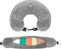 Neck Pillow Travel Stuffable Neck Pillow for Extra Carry-On Luggage Avoid Airline Baggage Fees Fits 4+ Days of Travel Essentials Long…