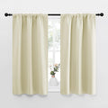 NICETOWN Kitchen Curtains, Short Blackout Curtains & Drapes, Small Window Draperies for Dining Room, Cupboard (Beige, 34 in x 45 in (W x…