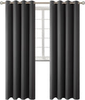 BGment Blackout Curtains - Grommet Thermal Insulated Room Darkening Bedroom and Living Room Curtains, Set of 2 Panels (52 x 108 Inch, Dark…
