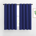 Nicetown Blackout Curtain Panels Grommet - All Season Eyelet Top Blackout Draperies for Bedroom/Living Room/Glass Door, Navy Blue, 1 Pair o…