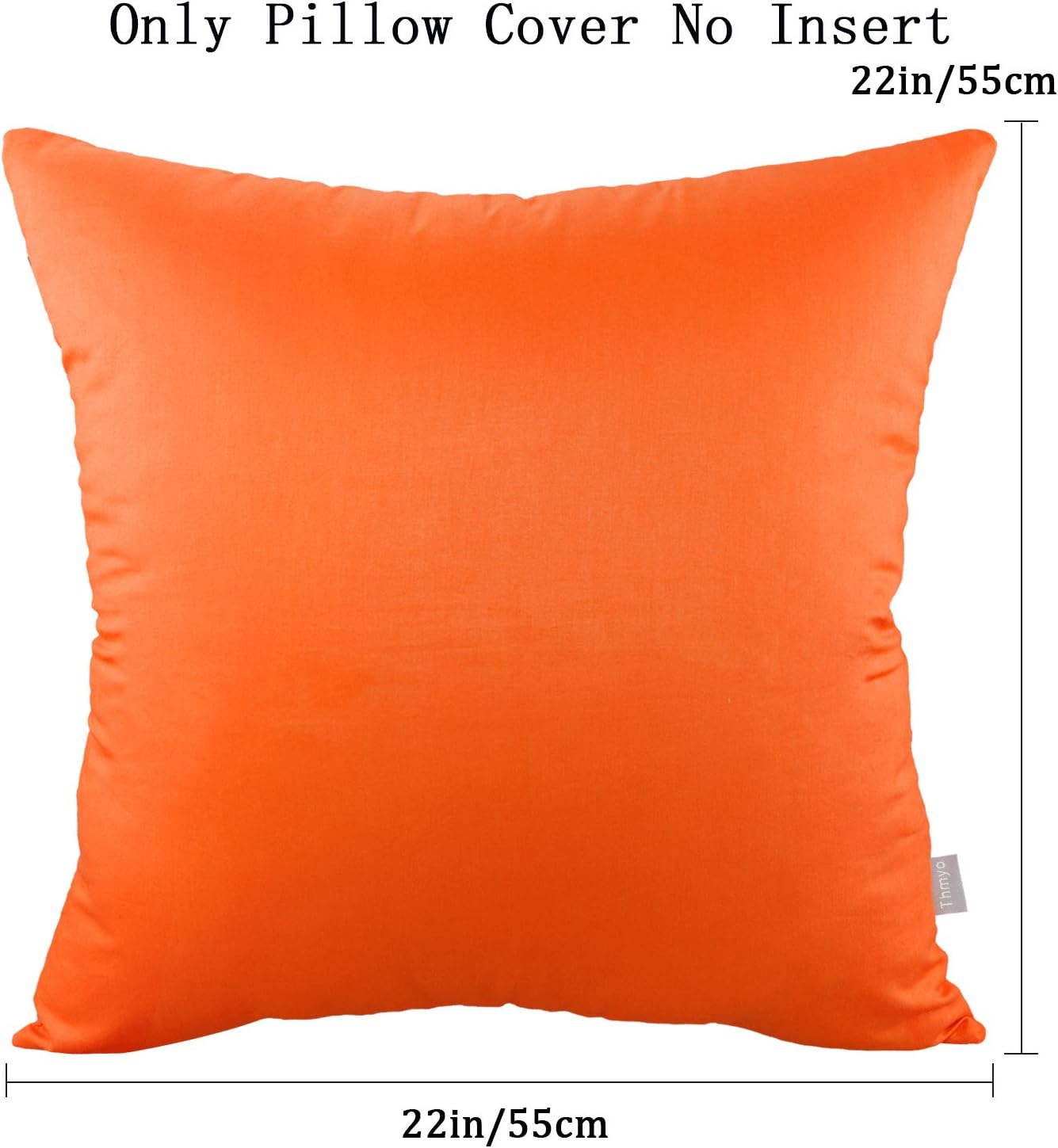Thmyo 4-Pack 100% Cotton Comfortable Solid Decorative Throw Pillow Cases Square Cushion Cover Pillowcases Sublimation Blank Pillow Cover Ha…