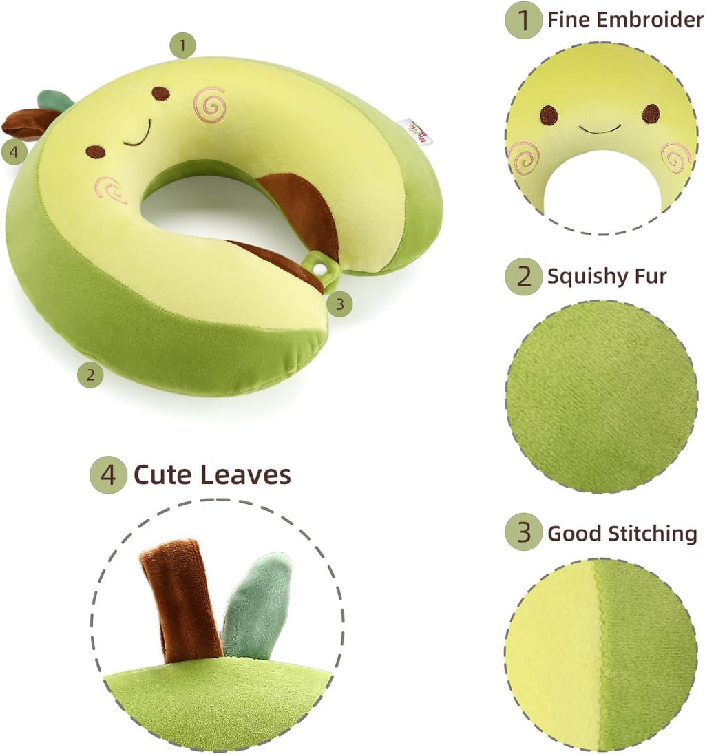 NiuniuDaddy Niuniu Daddy Neck Pillow for Kids Teen Toddlers, Travel Accessories for Airplane, Car, Recline, Neck Chin Head Support, 100% Pu…