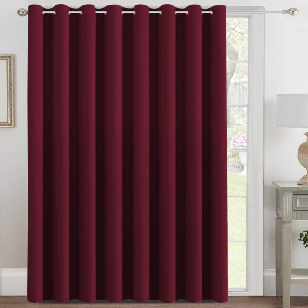 H.VERSAILTEX Blackout Patio Curtains 100 x 108 Inches for Sliding Door Christmas Curtains Extral Wide Curtain Panels Thermal In…