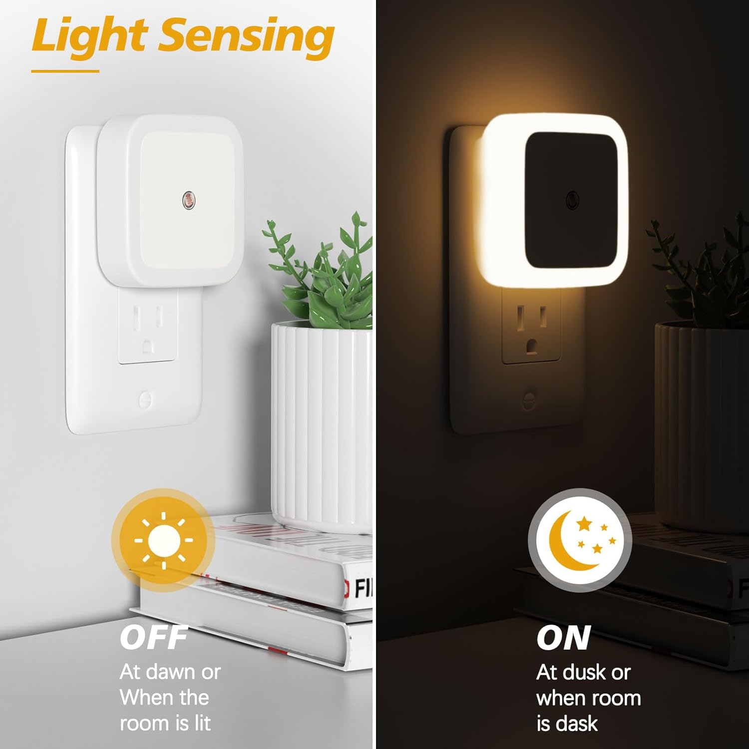 Sujeet Night Light, Night Lights Plug into Wall 4-Pack, Nightlight Plug in Night Lights, Dusk to Dawn Night Lamp Led Night Light for…