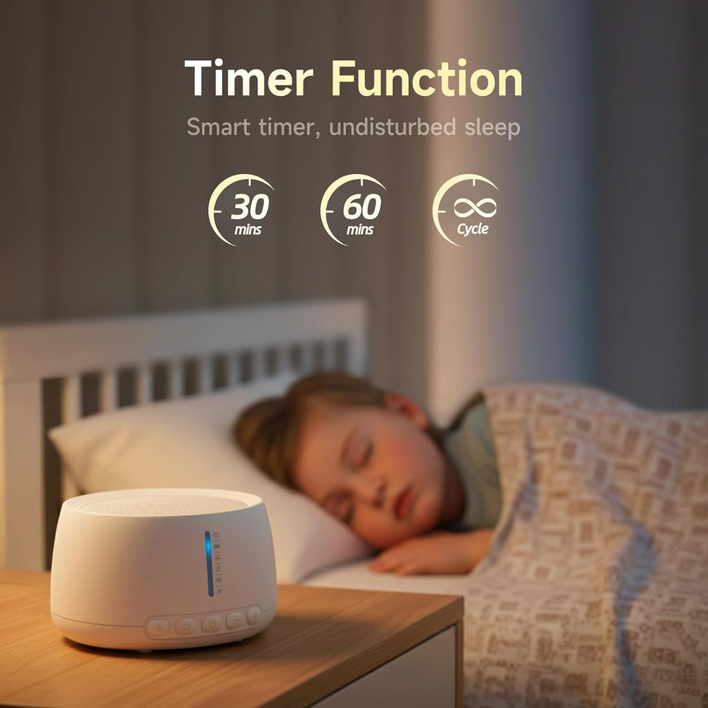 Chevining White Noise Machine, Sound Machine for Sleeping, for Adults Baby,18 Non-Looping Sounds, ZenNap App Included 500+ Hi-Fi Aud…