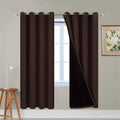 Yakamok Blackout Curtains 72 Inches Long, Blackout Curtain Panels for Bedroom, 2 Thick Layers Grommet Top Thermal Insulated Drapes with Blac…