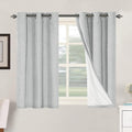 H.VERSAILTEX 100% Blackout Curtains for Bedroom Thermal Insulated Linen Textured Curtains Heat and Full Light Blocking Drapes Living Room…