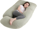 Jcickt Pregnancy Pillow for Sleeping,59 inch Maternity Pillow with Removable Washable Cover, J-Shaped Cooling Full Body Pregnant Pillow…