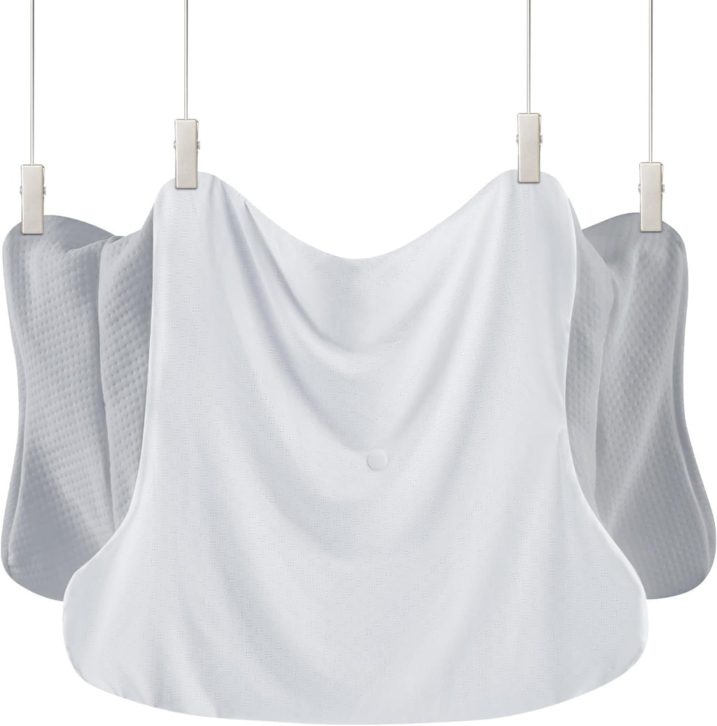 Donama Comfortable and Breathable Pillowcase for Cervical Pillow JK79 (Fit for Queen Size) cotton Grey