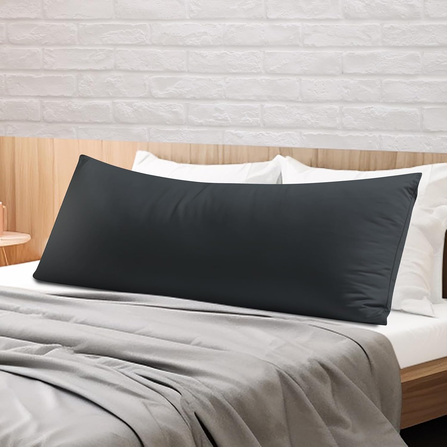 ShunjieHome 100% Egyptian Cotton Body Pillow Cover Long Pillow Case, 600 Thread Count Bed Pillow Protector with Zipper, Sateen Weave Coolin…