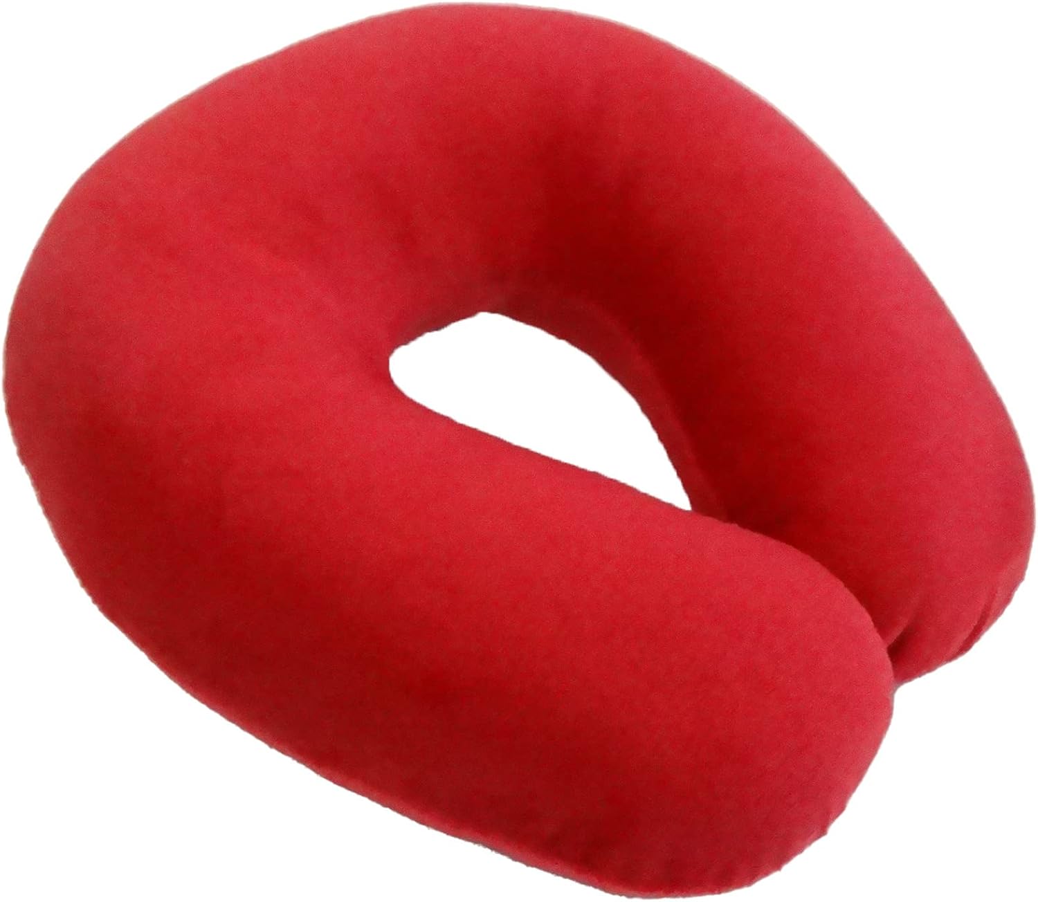 WorldsBest Wolf Essentials Neck Pillow Adult Cozy Soft Microfiber, Red (Pack of 4) Red