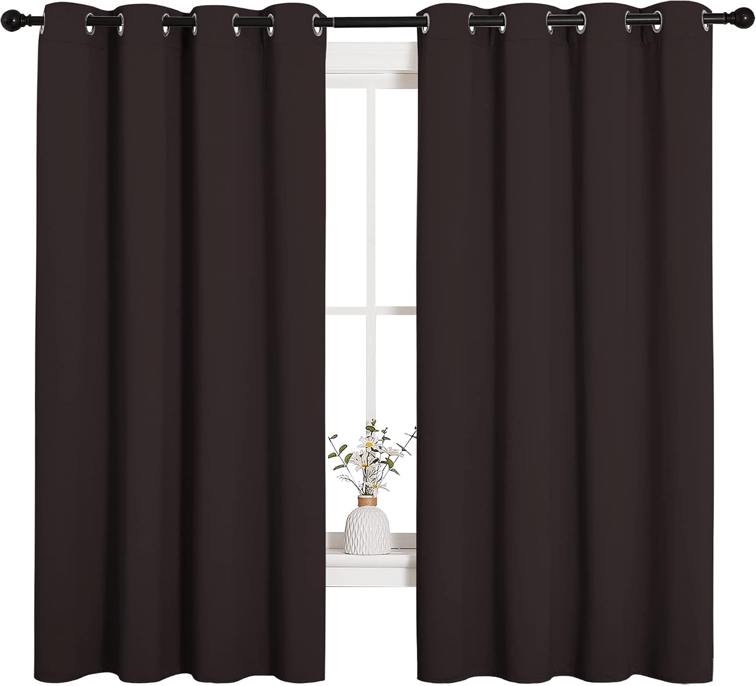 NICETOWN Blackout Curtain Panels for Bedroom Window, Triple Weave Microfiber Energy Saving Thermal Insulated Blackout Draperies and…