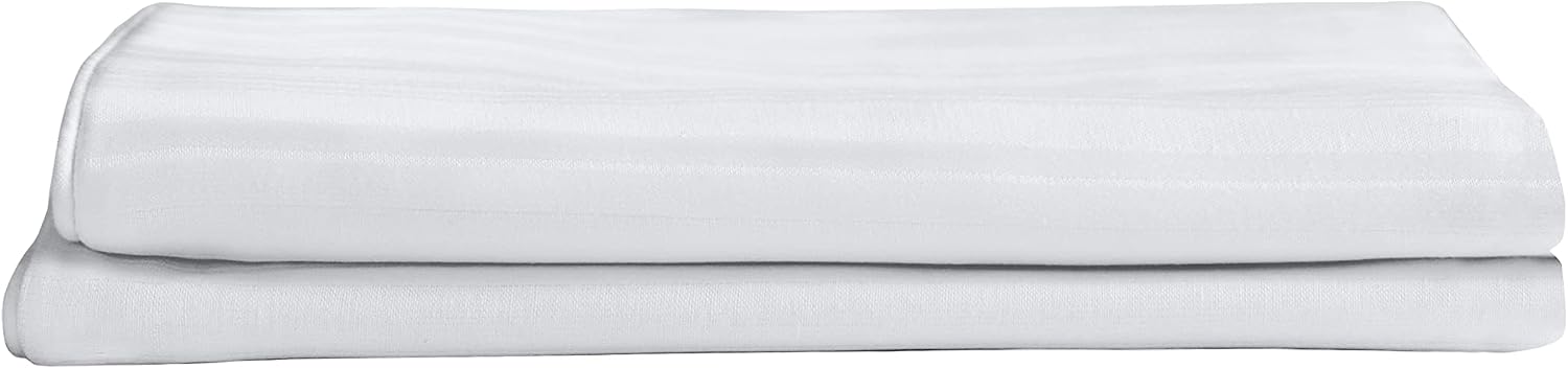 Sealy Pillow Cover, Soft Comfort Bed Pillow Protector, 2 Pack, Standard/Queen Pillow Cover 2 Pack White