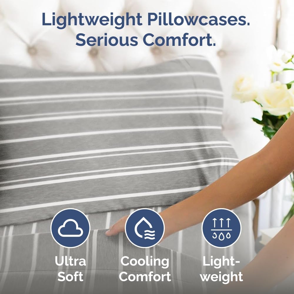 Body Pillowcases Set of 4-20x54 Long Body Pillow Case - Soft Body Pillow Cover for Sleeping & Side Sleepers - Comfy, Breathable & Fade…