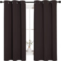 NICETOWN Triple Weave Microfiber Energy Saving Thermal Insulated Solid Grommet Blackout Curtains for Bedroom (2 Panels, 42 inches by 63…