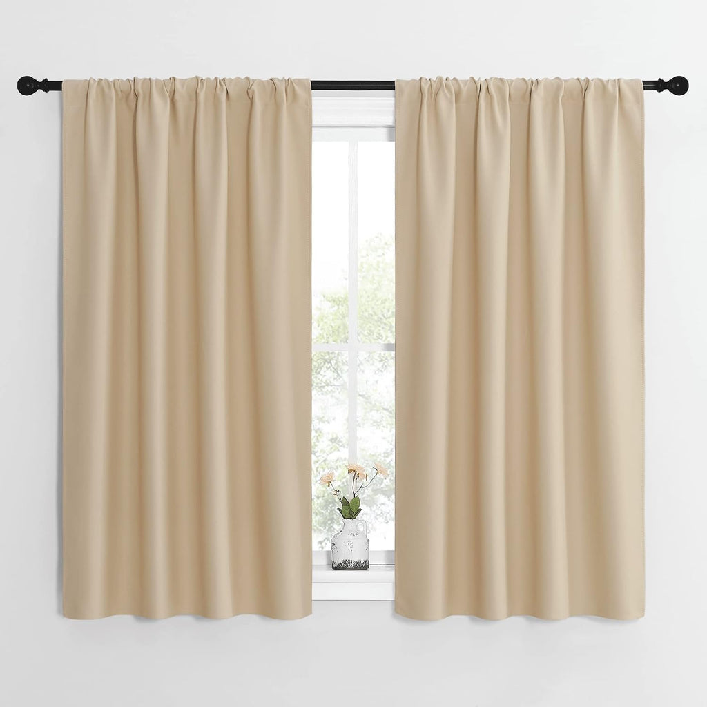 NICETOWN Blackout Room Darkening Curtains - Home Decoration Light & Noise Reducing Thermal Insulated Window Draperies with Rod Pocket Top…