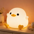 FAMIDUO-BrightenYourLife FAMIDUO Duck Night Light, Cute DoDo Duck Lamp, Squishy Silicone Dimmable Bedside Light for Baby Kids Nursery with…