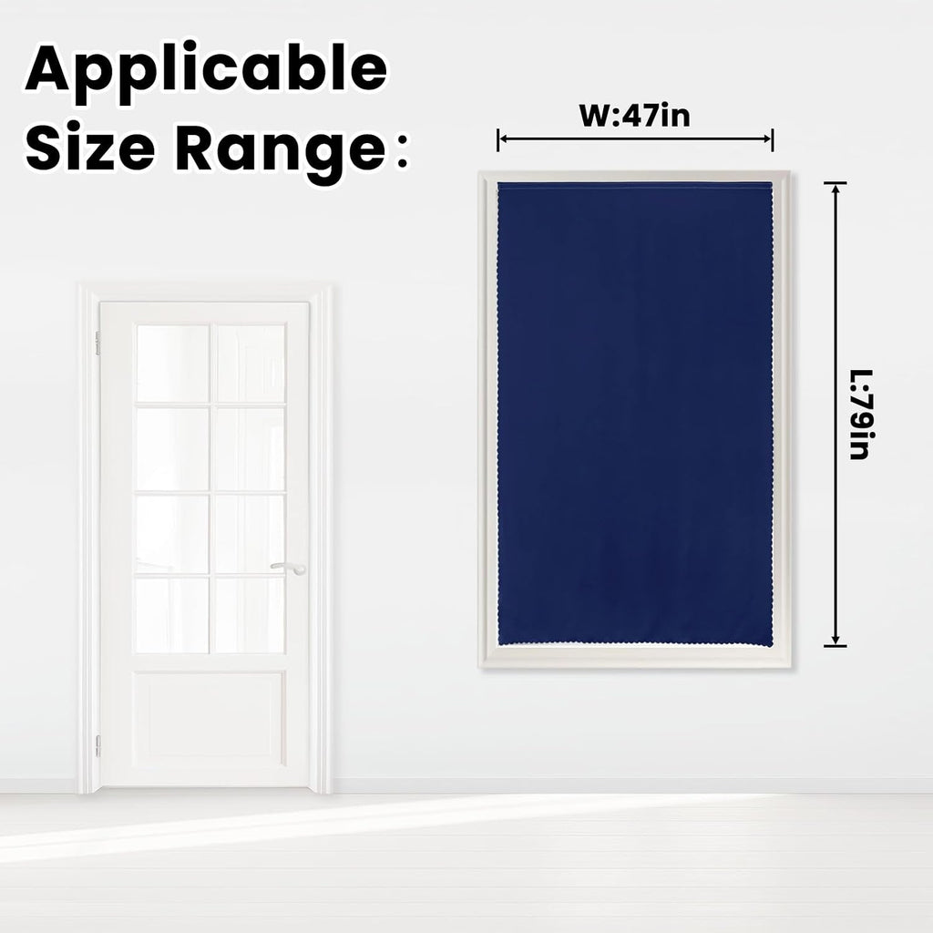 Self Adhesive Portable Blackout Curtains for Bedroom Easy to Install Window Thermal Lnsulated Kitchen Room Darkening Small Window…