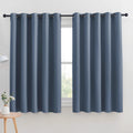 NICETOWN Thermal Insulated Curtains Blackout Draperies, Window Treatment Solid Grommet Room Darkening Drape Panels for Bedroom (Stone…