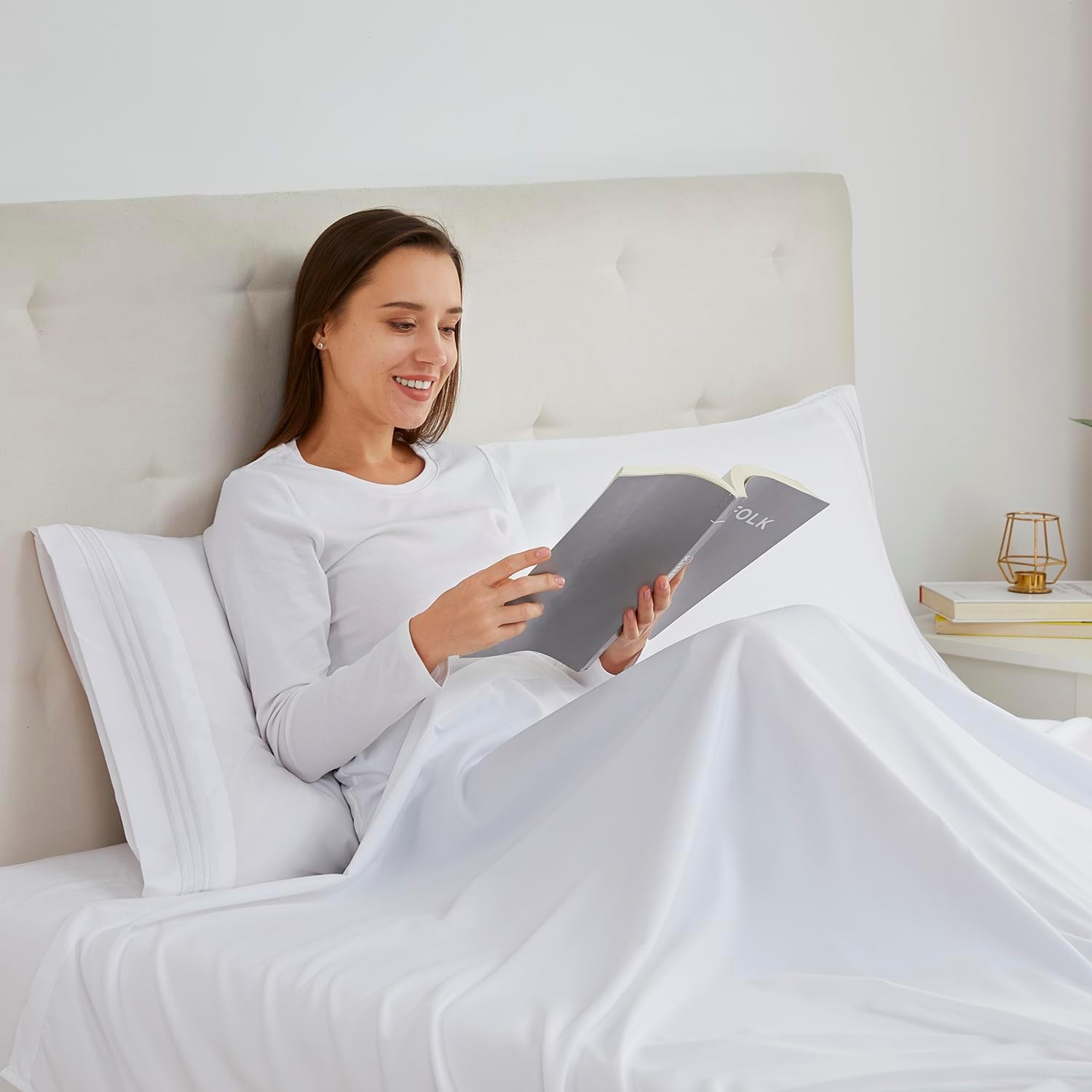 Nestl White Pillow Cases Size Set of 2, Soft Pillow Case, 1800 Microfiber Pillow Cases 2, Pillowcases, Envelope Closure Pillowcase, Pillow…