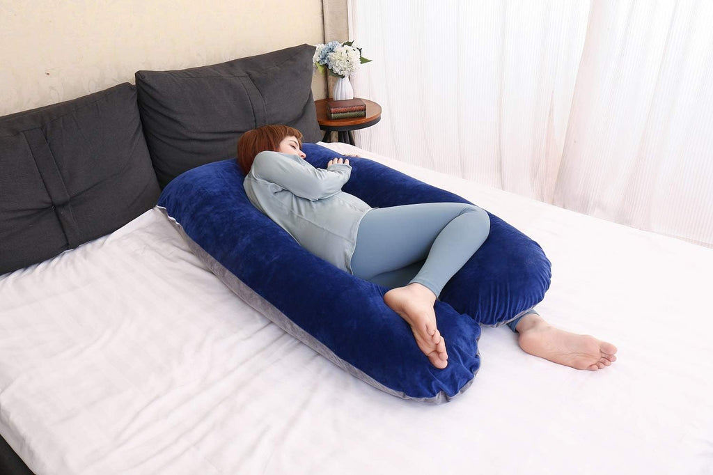Moonpine MOON PINE U Shaped Pregnancy Pillow, Maternity Full Body Pillow for Back, Legs and Belly Support, Sleeping Pillow for Pregnant Wom…