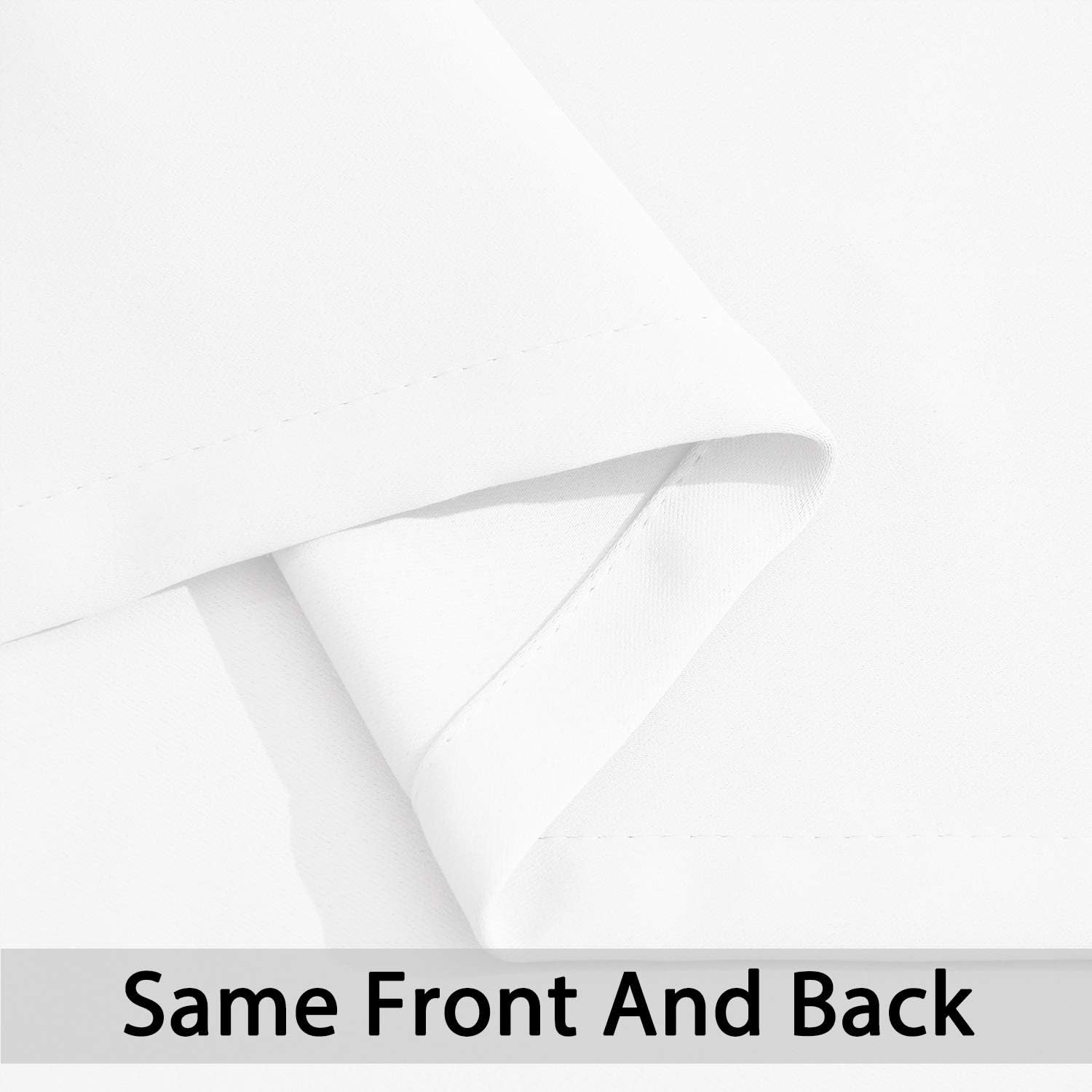 Yakamok Pure White Curtain for Living Room Sliding Glass Door Vertical Blind for Room Darkening Extra Wide Window Drapes Grommet Top Room…