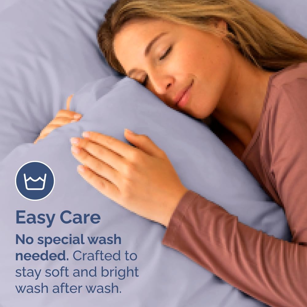 Body Pillowcases Set of 4-20x54 Long Body Pillow Case - Soft Body Pillow Cover for Sleeping & Side Sleepers - Comfy Breathable & Fade…