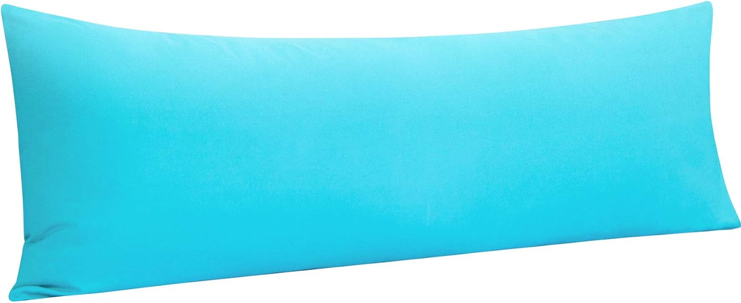 Ntbay Body Pillowcase - Brushed Microfiber 20x54 Pillowcase - Soft, Wrinkle-Free, Fade-Resistant, Stain-Resistant, Blue Body Pillow Cover w…