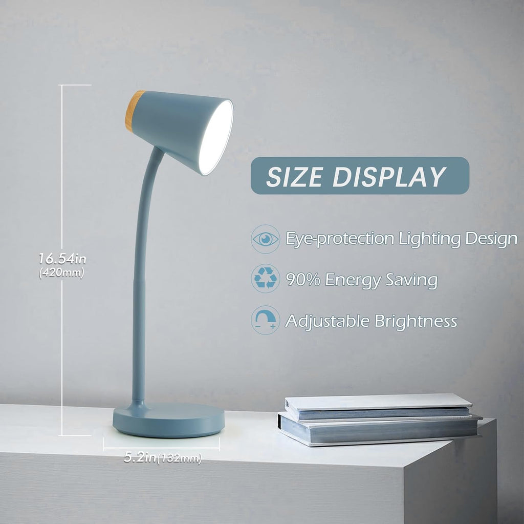 WelcometoEJIAXIN EJIAXIN Desk Lamps for Home Office - Small LED Desk Lamp Touch Dimmable Reading Light for College Dorm Room - Adjustable F…