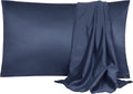 uxcell 2 Pack Silk Satin Pillowcase for Hair and Skin, Cool, Silky, Soft Breathable Pillow Cases Standard Size 20x26 Inch Sateen Pillowcase…