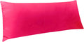 Ntbay Body Pillowcase - Brushed Microfiber 20x54 Pillowcase - Soft, Wrinkle-Free, Fade-Resistant, Stain-Resistant, Magenta Body Pillow Cove…
