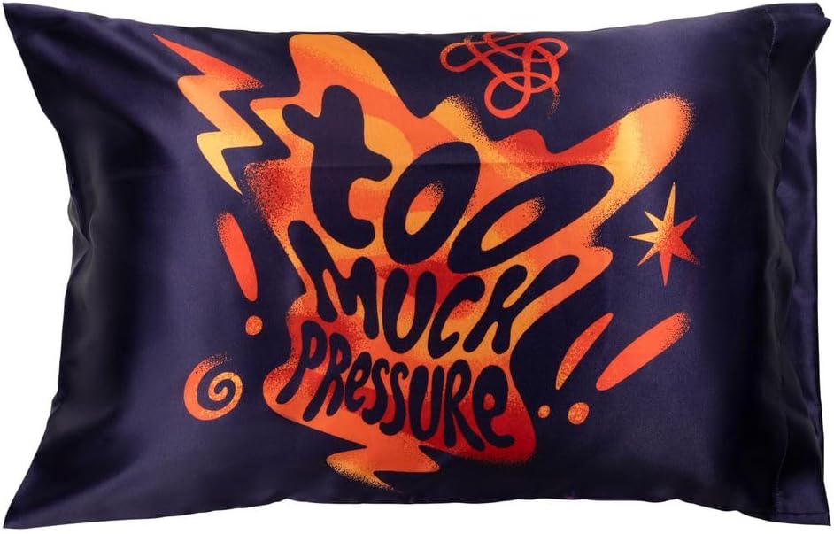 JayFranco Jay Franco Disney Pixar Inside Out Anxiety Satin Pillowcase - Standard Size 20x30 Inch Silky Soft Dark Purple Pillow Cover 30 inch