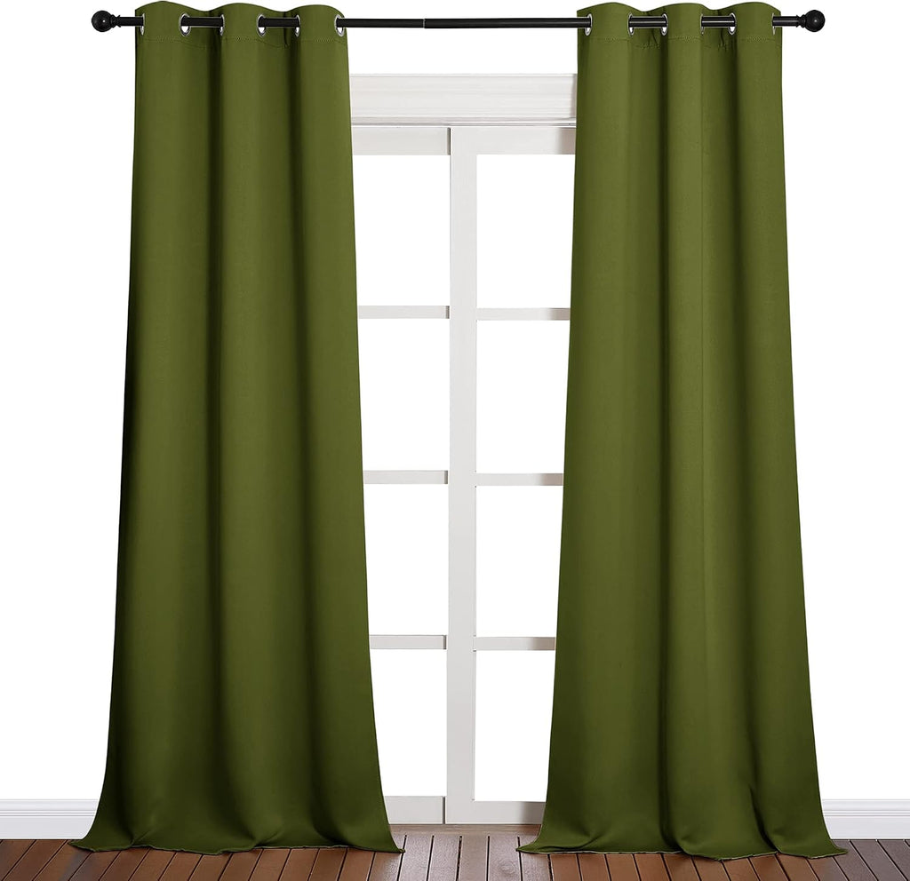 NICETOWN Patio Glass Door Christmas Panels, Blackout Curtains for Bedroom/Living Room, Privacy Panel Drapes for Dining Room and Guest…
