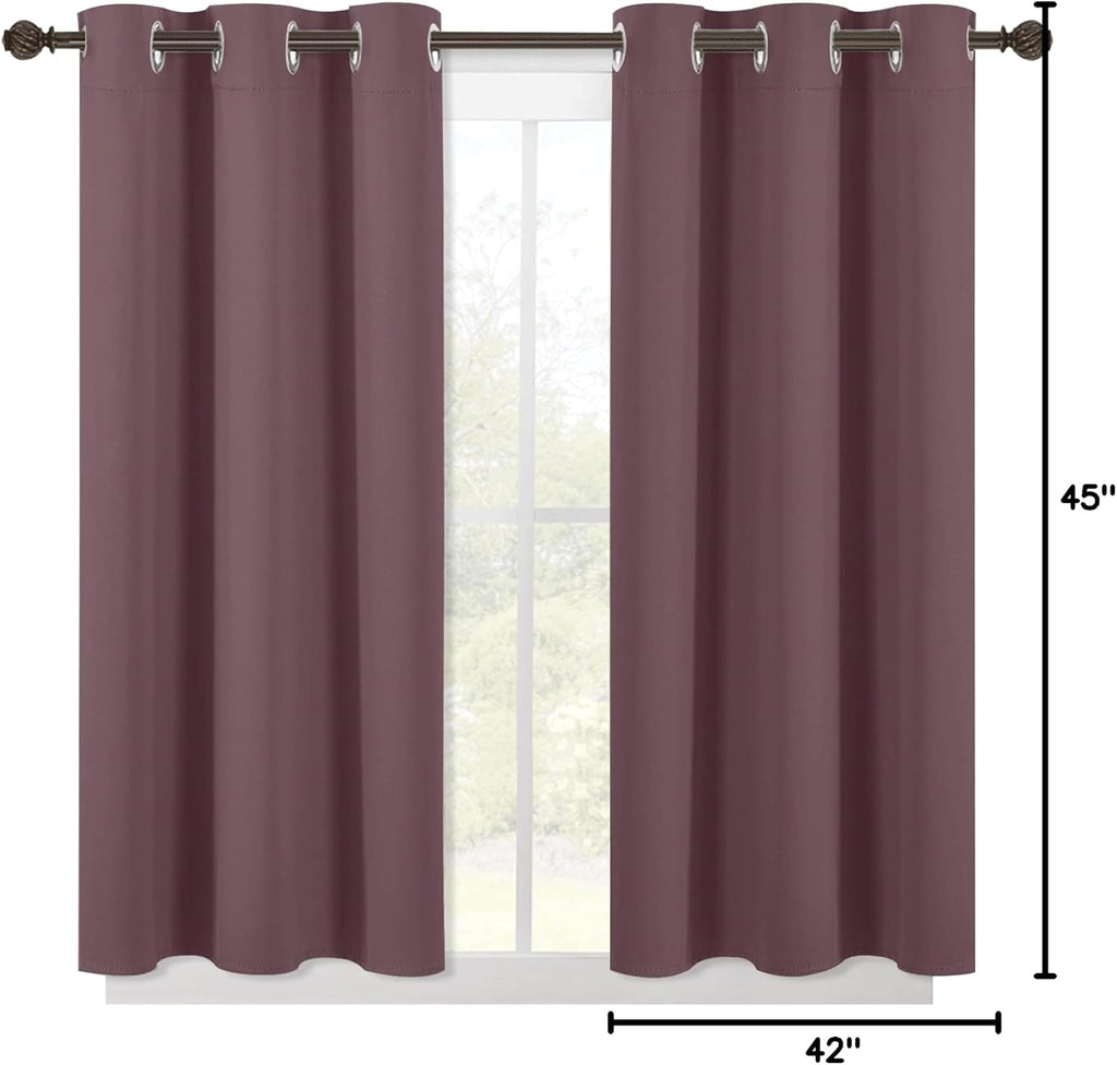 NICETOWN Modern Blackout Curtains Noise Reducing, Thermal Insulated and Privacy Room Darkening Drape Panels for Boy's Guest Room Door…