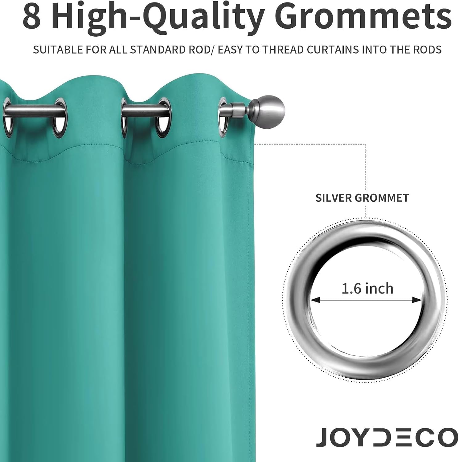 Joydeco Blackout Curtains 95 Inch Length 2 Panels Set, Thermal Insulated Long Curtains& Drapes 2 Burg, Room Darkening Grommet Drapes for Li…
