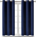 BGment Blackout Curtains for Bedroom - Grommet Thermal Insulated Room Darkening Curtains for Living Room, Set of 2 Panels (38 x 54 Inch, Na…
