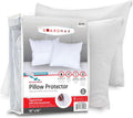 Guardmax Jersey Knitted Throw Pillow Protector with Zipper - 4 Pack -100% Waterproof, Bed Bug Proof, Dust Mite Proof, & Hypoallergenic Pill…
