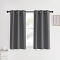 NICETOWN Blackout Curtains & Drapes for Bedroom, Grey, W34 x L40, Set of 2, Triple Weave Grommet Top Thermal Insulated Light Blocking…