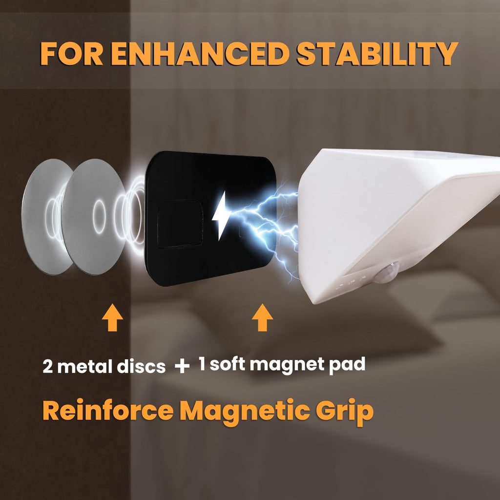 Motion Sensor Light Indoor Rechargeable, Battery Night Light 2000mAh, Motion Activated Night Lights Stick on 2 Pack, Dimmable Stair…