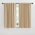 Nicetown Window Treatment Curtains Room Darkening Drapes - (Biscotti Beige Color) 42 Width X 40 Drop Each Panel, 2 Panels Set, Curtains and…
