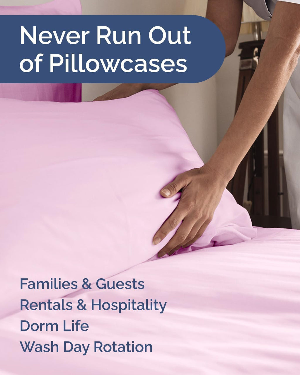 Standard Pillow Cases Set of 6 - Ultra Soft Hotel Quality Pillowcase Covers - Comfy & Wrinkle Free - Shrink & Fade Resistant - Machine…