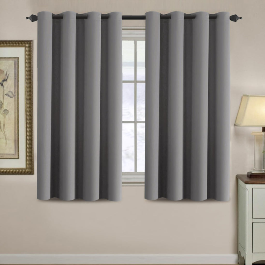 H.VERSAILTEX Blackout Curtain for Living Room Thermal Insulated Window Treatment Curtain 54 inch Length Energy Saving Solid Gro…
