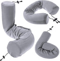 Dot&Dot Twist Memory Foam Travel Pillow for Airplanes - Travel Neck Pillow for Sleeping - Airplane Pillow for Neck Support, Chin, Lu…