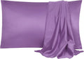 uxcell 2 Pack Silk Satin Pillowcase for Hair and Skin, Cool, Silky, Soft Breathable Pillow Cases Queen Size 20x30 Inch Sateen Pillowcase Pu…